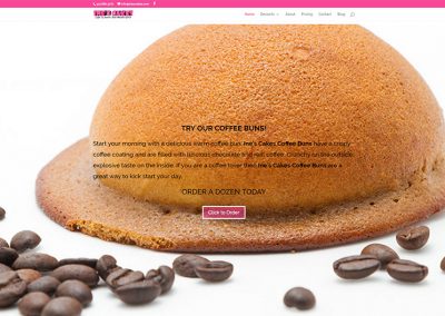 Ine's Cakes website by MK Web Development